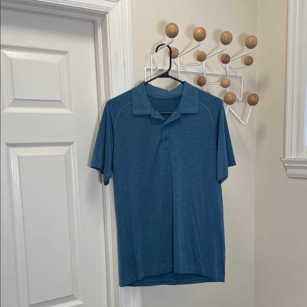 Lululemon - Classic Short Sleeve Polo Shirt - Blue - M